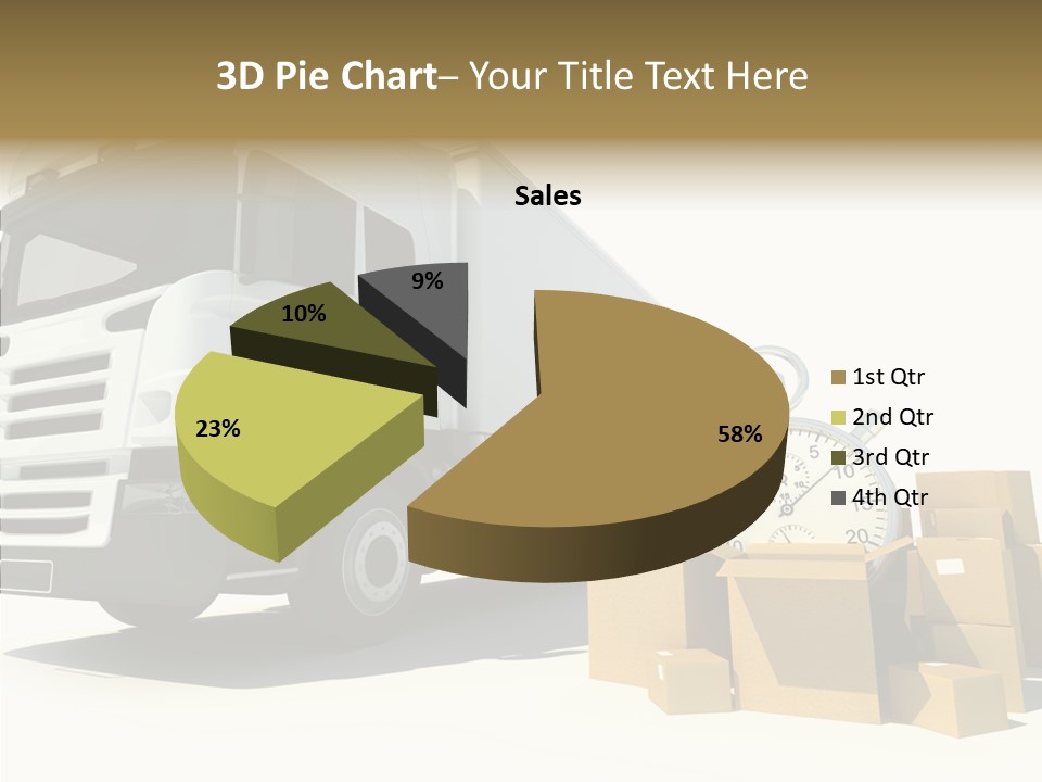 Cardboard Urgency Receive PowerPoint Template