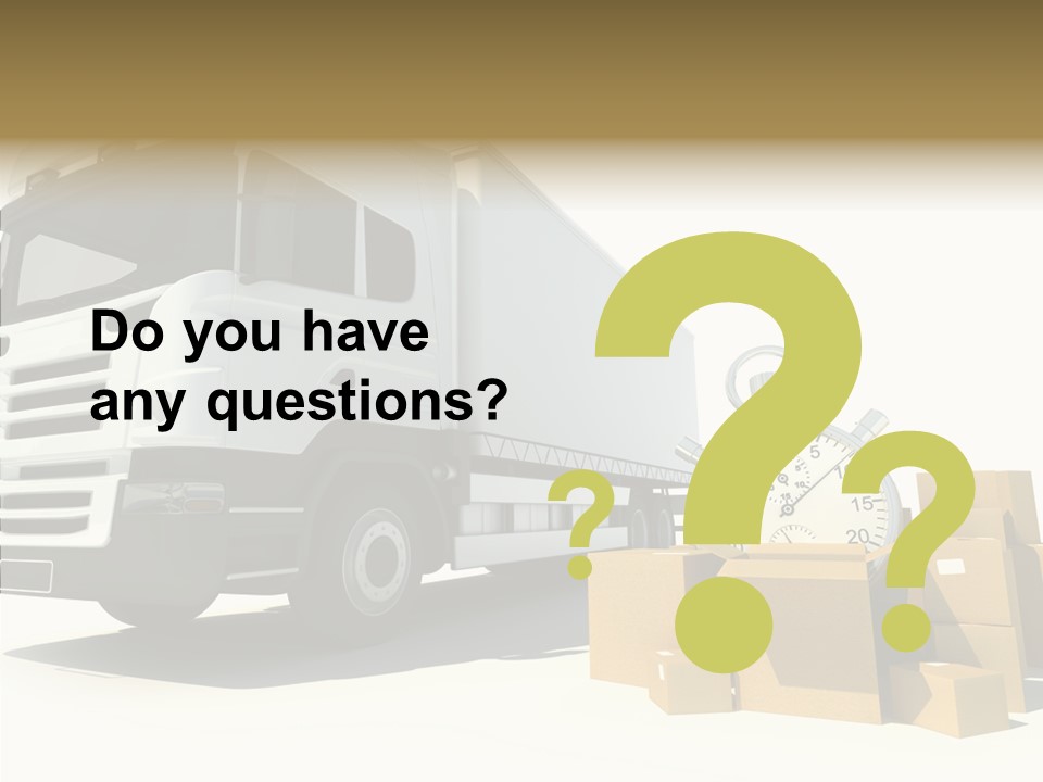 Cardboard Urgency Receive PowerPoint Template