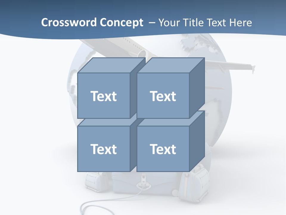 Computer Attach Yellow PowerPoint Template