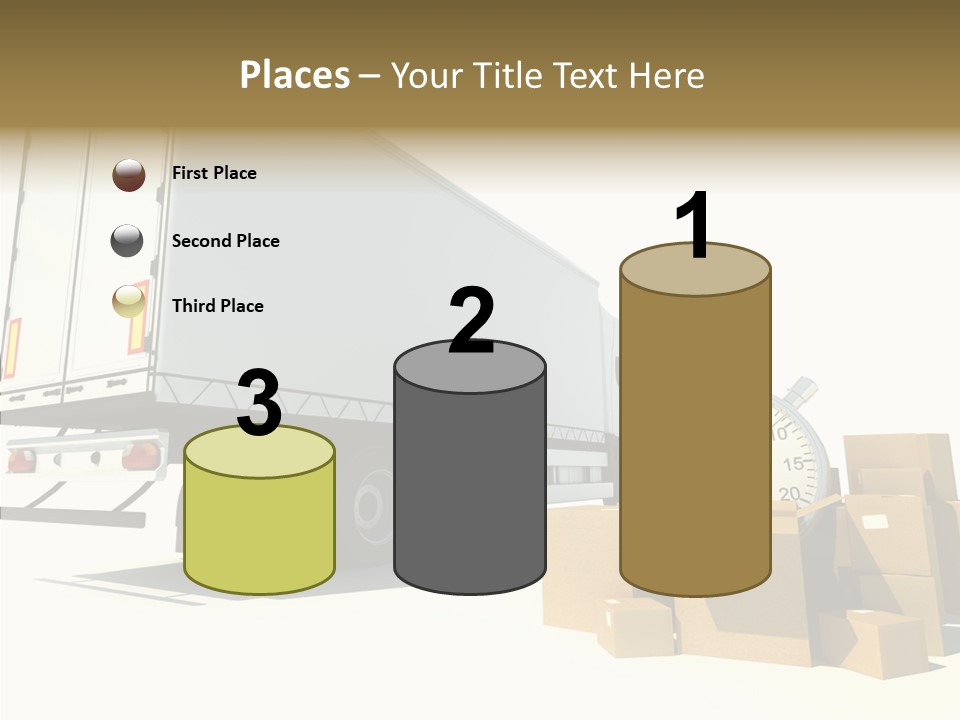 Truck Pickup Heap PowerPoint Template