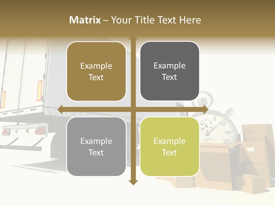 Truck Pickup Heap PowerPoint Template