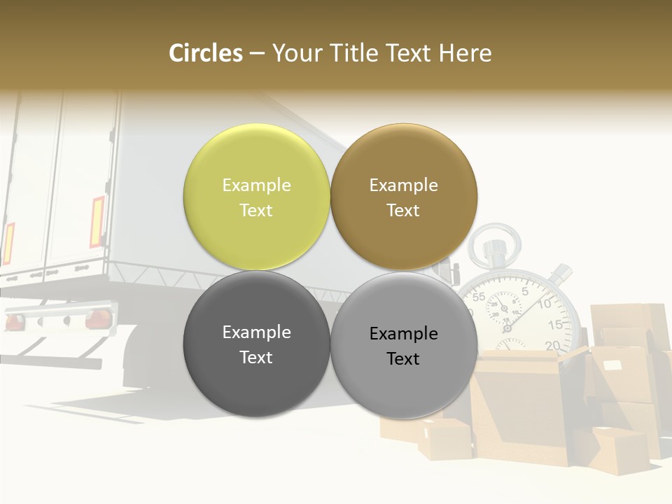 Truck Pickup Heap PowerPoint Template