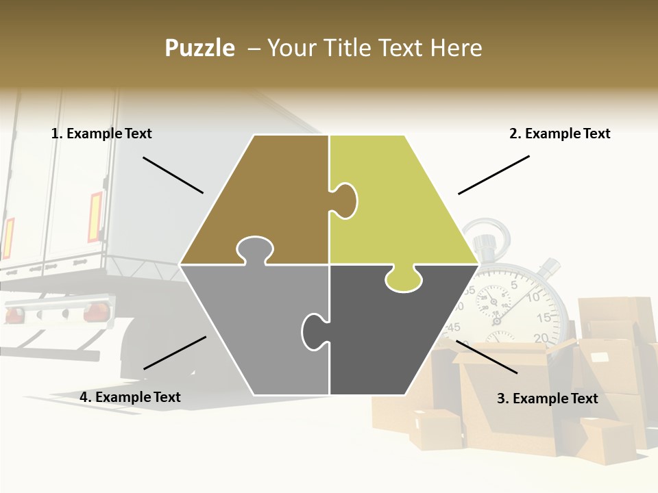 Truck Pickup Heap PowerPoint Template