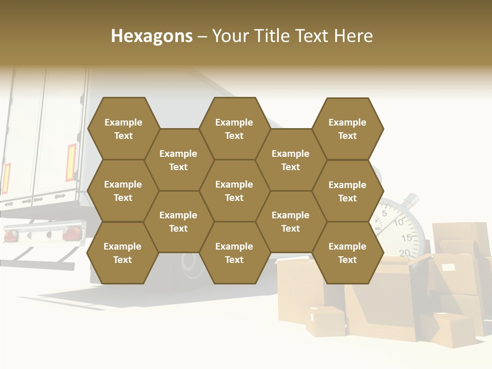 Truck Pickup Heap PowerPoint Template