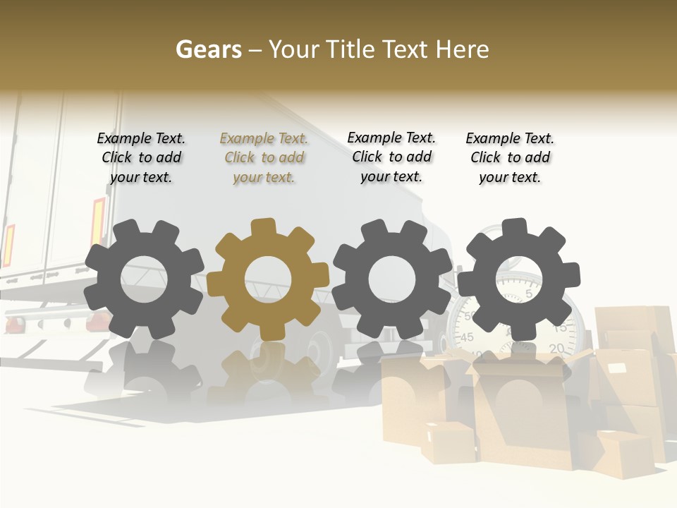 Truck Pickup Heap PowerPoint Template