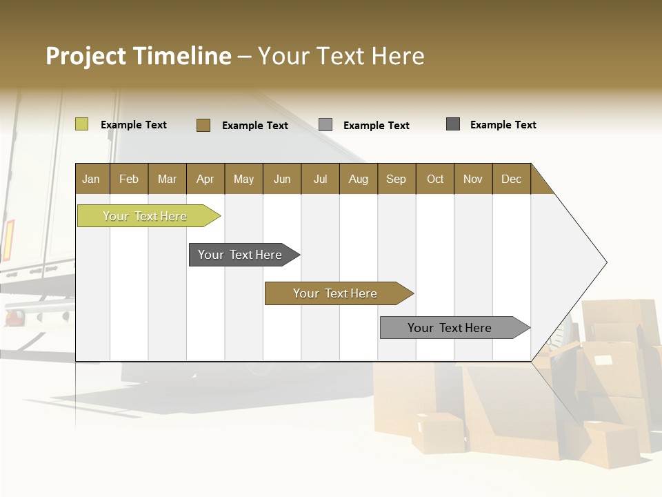 Truck Pickup Heap PowerPoint Template