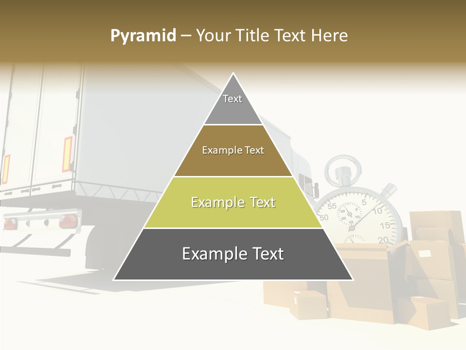 Truck Pickup Heap PowerPoint Template