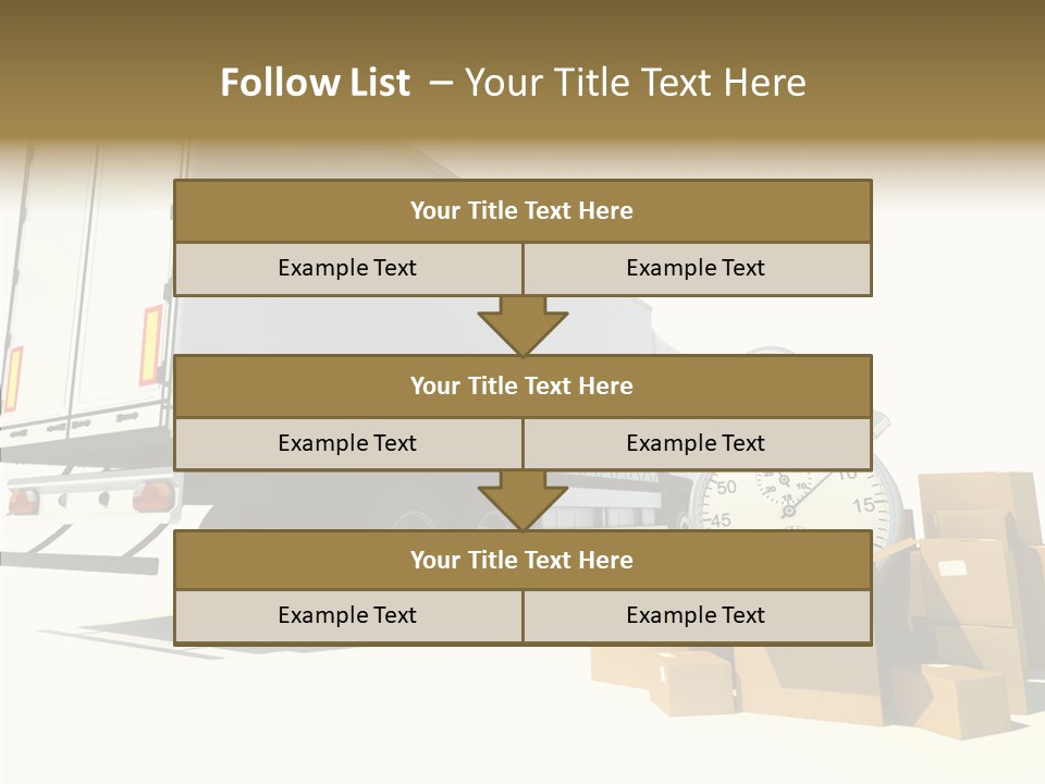 Truck Pickup Heap PowerPoint Template