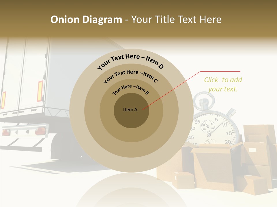 Truck Pickup Heap PowerPoint Template