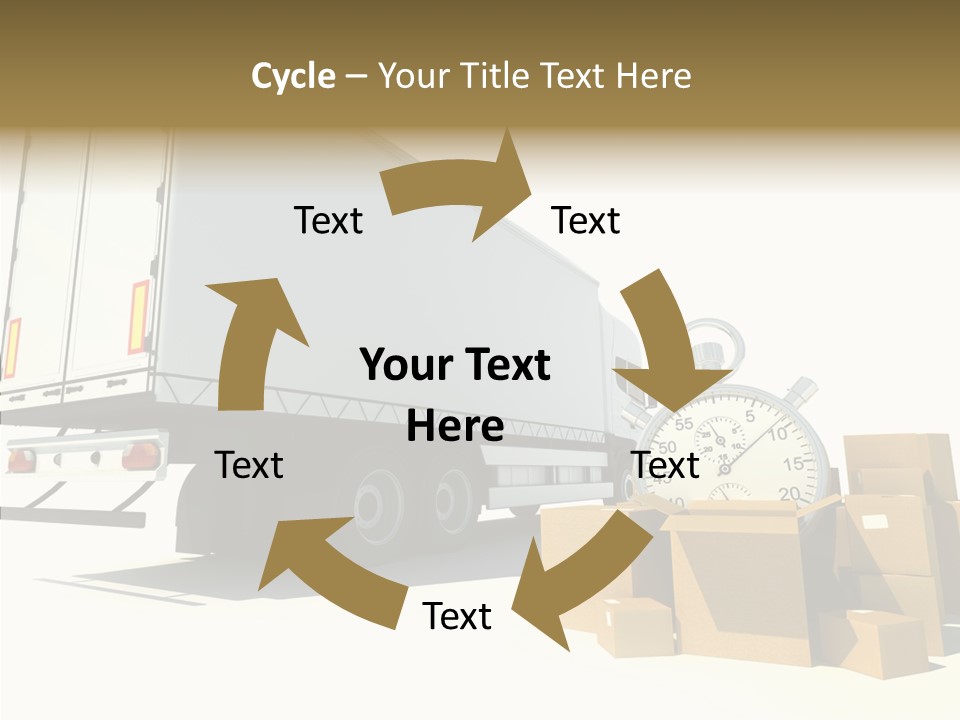 Truck Pickup Heap PowerPoint Template