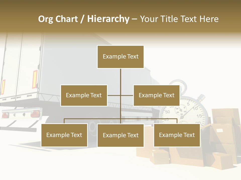 Truck Pickup Heap PowerPoint Template