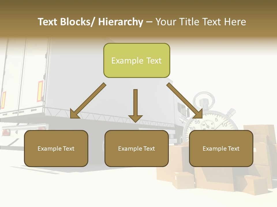 Truck Pickup Heap PowerPoint Template
