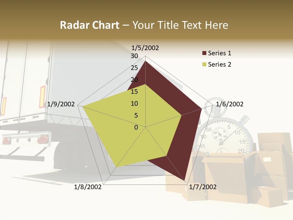 Truck Pickup Heap PowerPoint Template