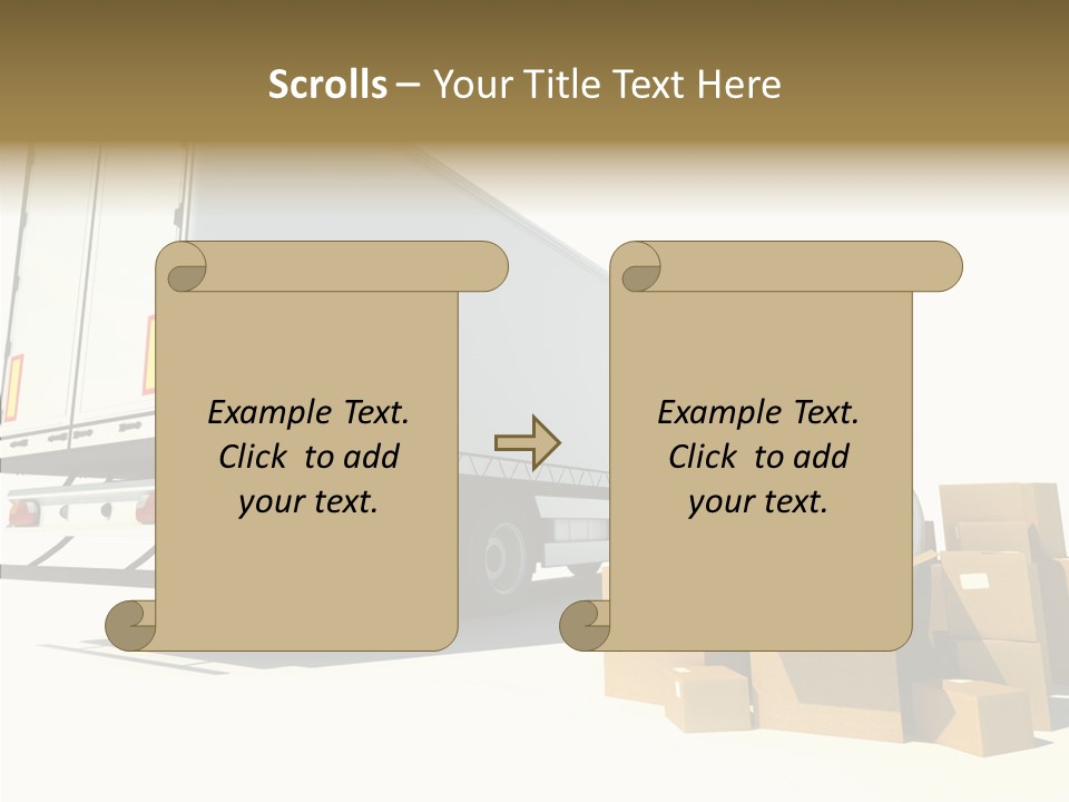 Truck Pickup Heap PowerPoint Template