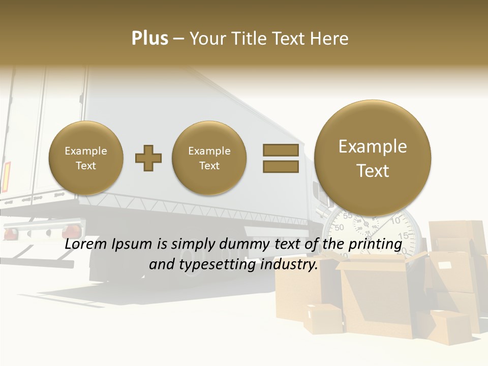 Truck Pickup Heap PowerPoint Template