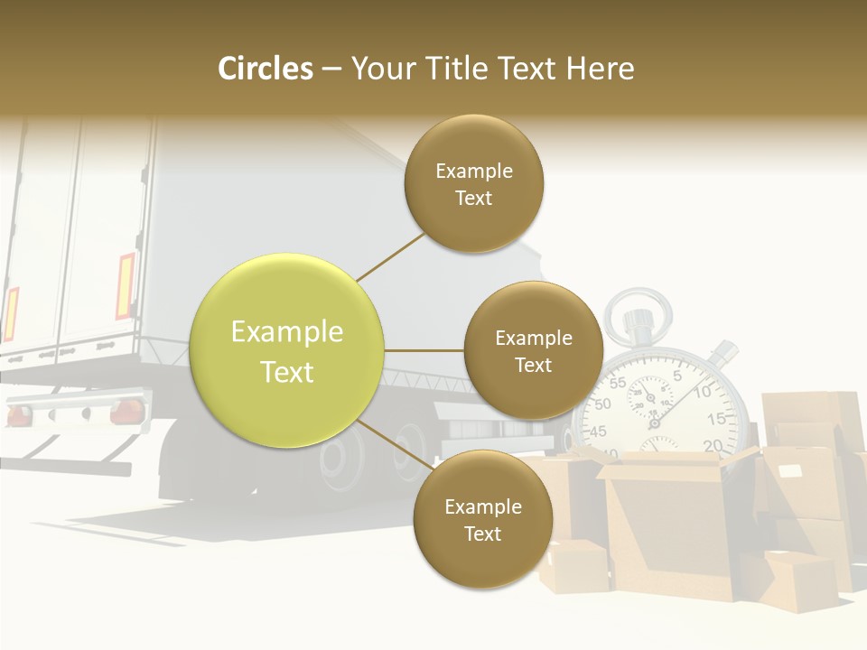 Truck Pickup Heap PowerPoint Template