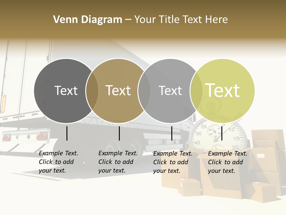 Truck Pickup Heap PowerPoint Template