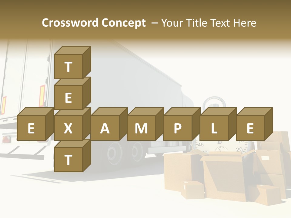 Truck Pickup Heap PowerPoint Template