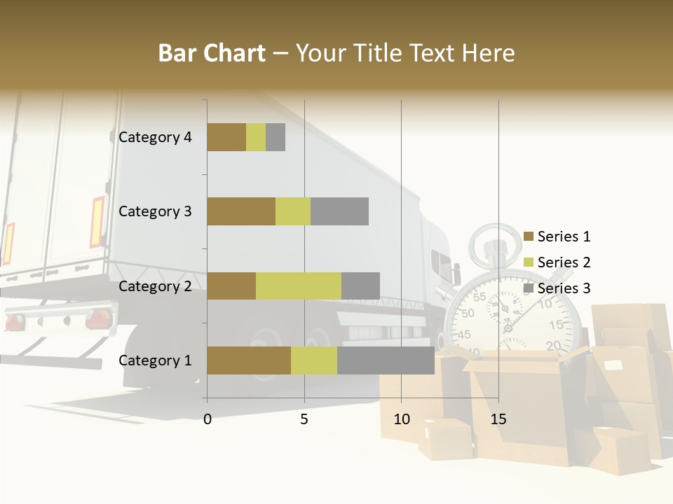 Truck Pickup Heap PowerPoint Template