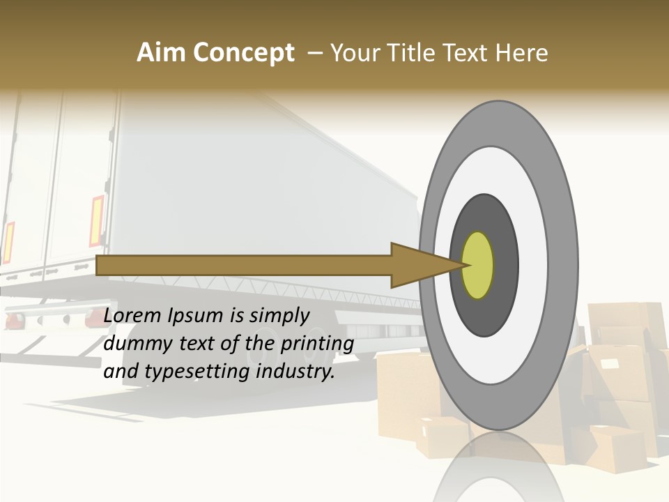 Truck Pickup Heap PowerPoint Template