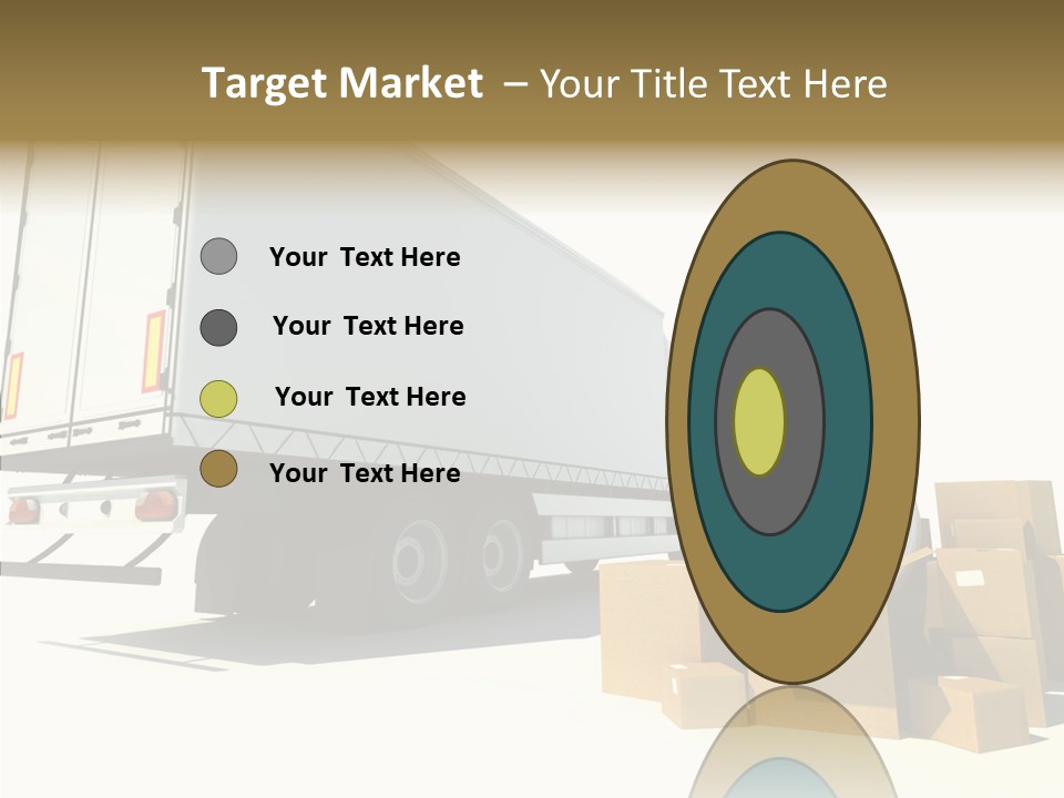 Truck Pickup Heap PowerPoint Template