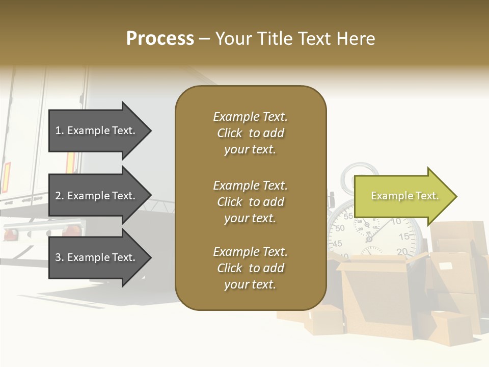 Truck Pickup Heap PowerPoint Template