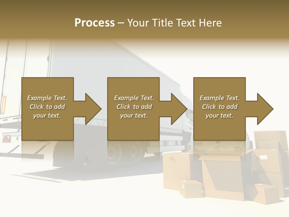 Truck Pickup Heap PowerPoint Template