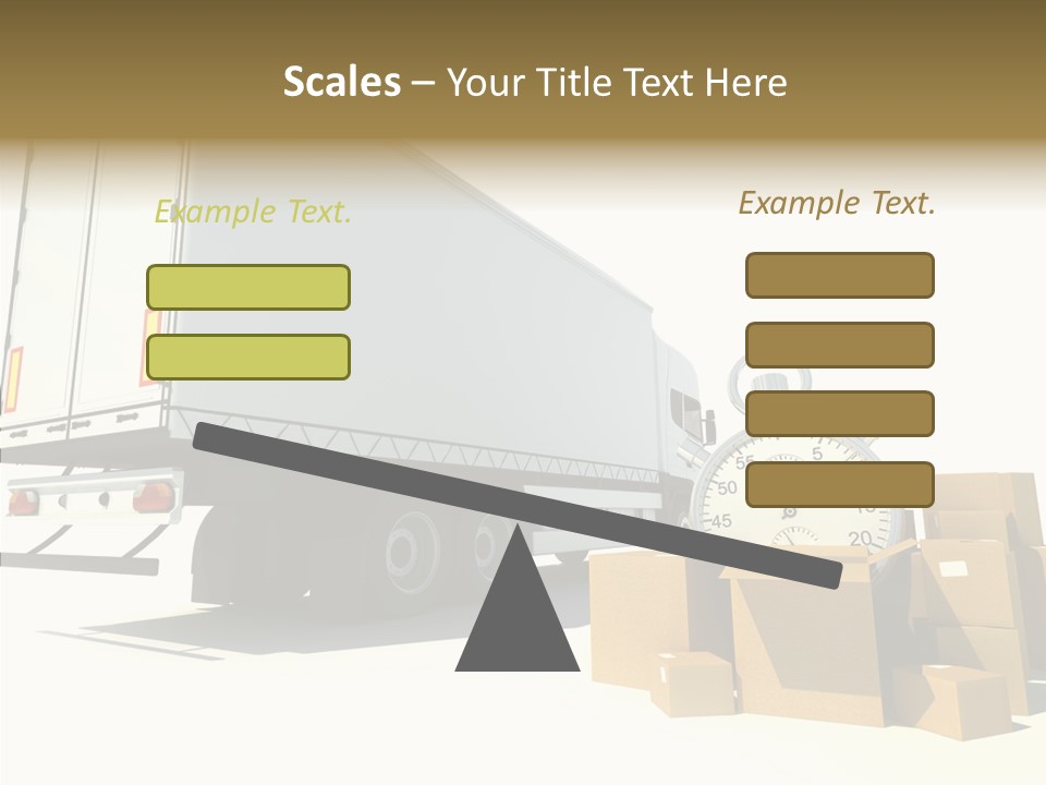 Truck Pickup Heap PowerPoint Template