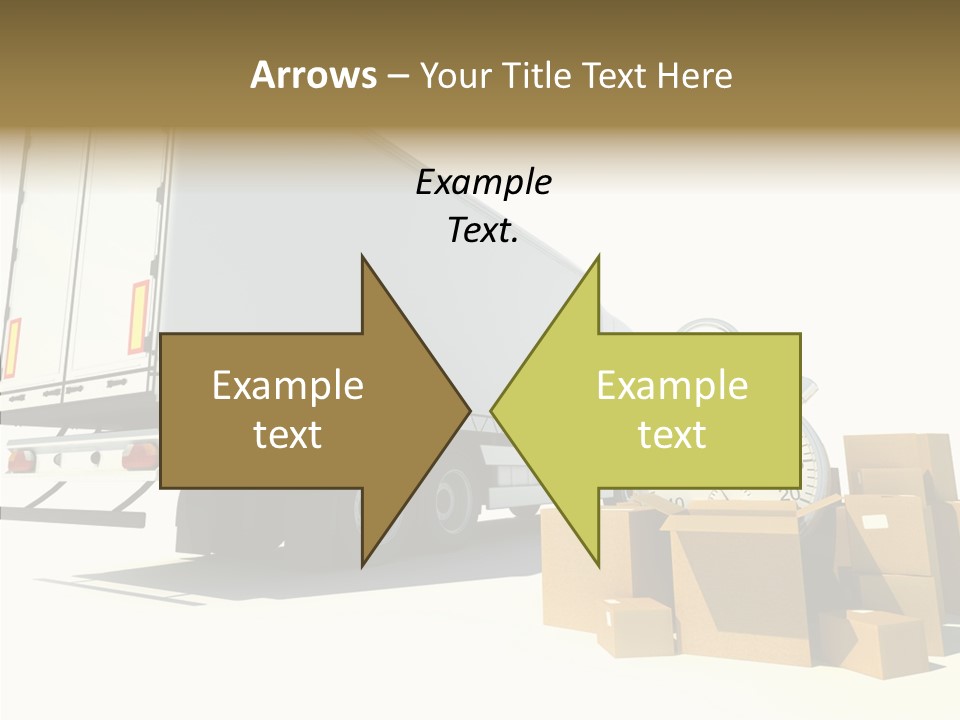 Truck Pickup Heap PowerPoint Template
