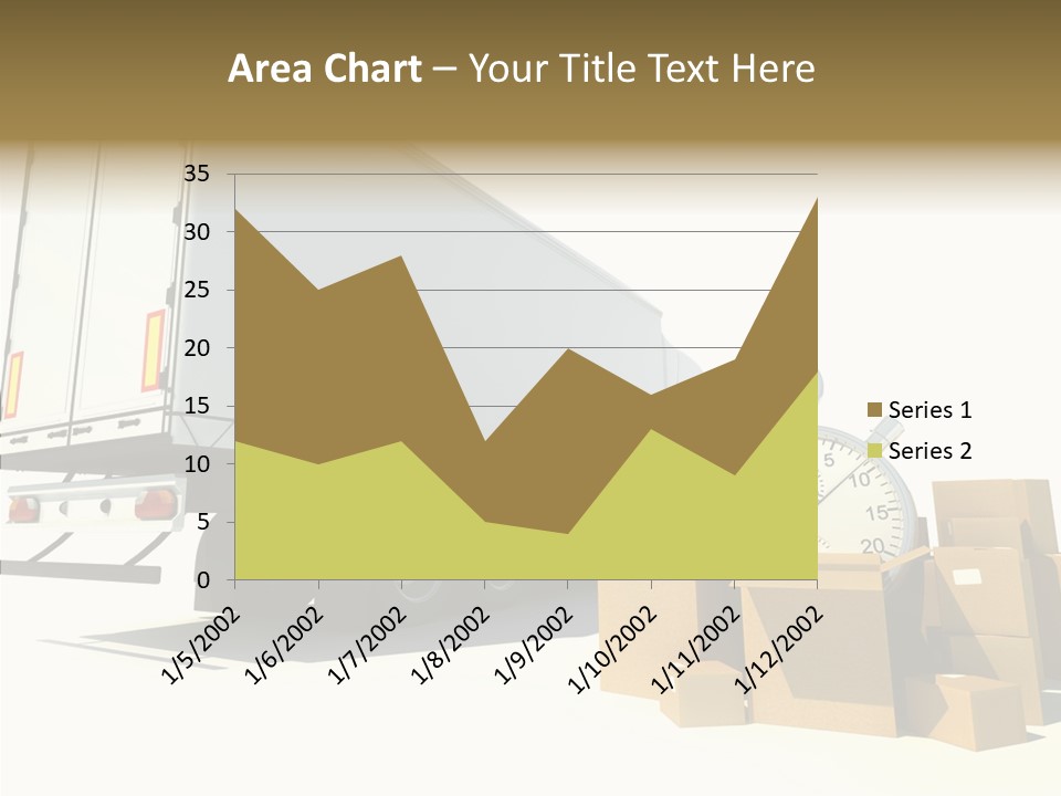 Truck Pickup Heap PowerPoint Template