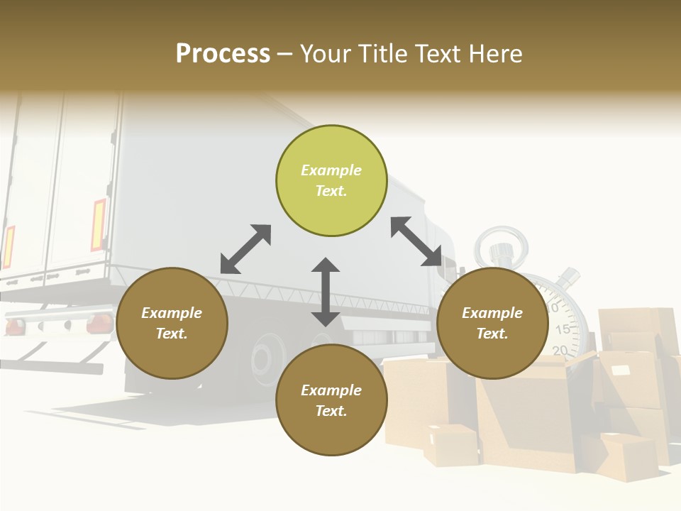 Truck Pickup Heap PowerPoint Template