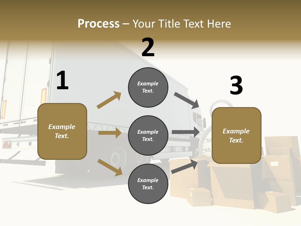 Truck Pickup Heap PowerPoint Template