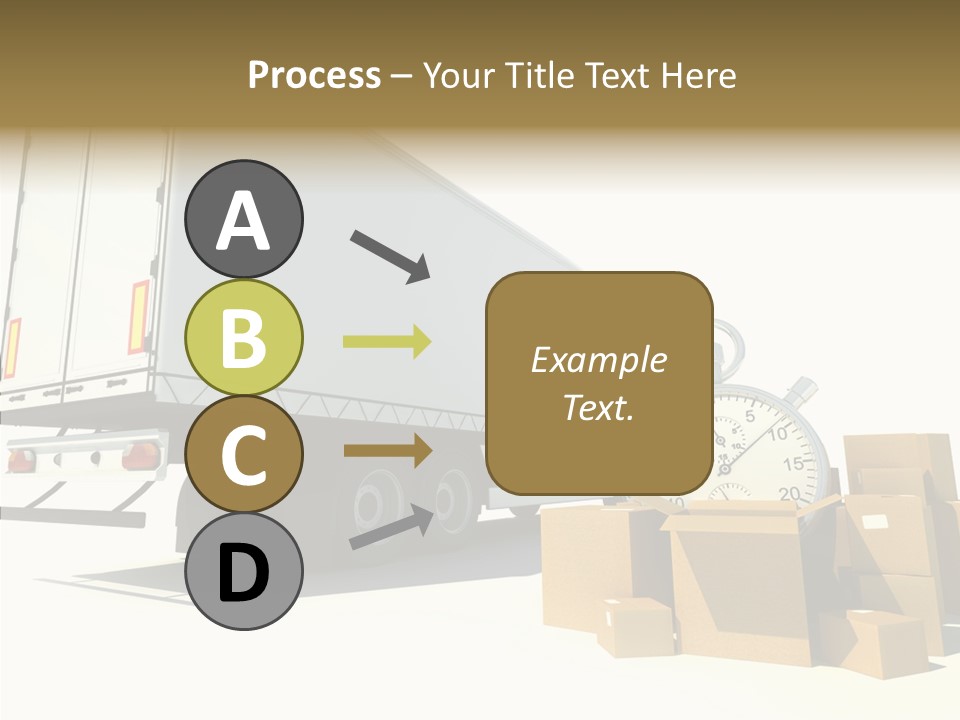Truck Pickup Heap PowerPoint Template