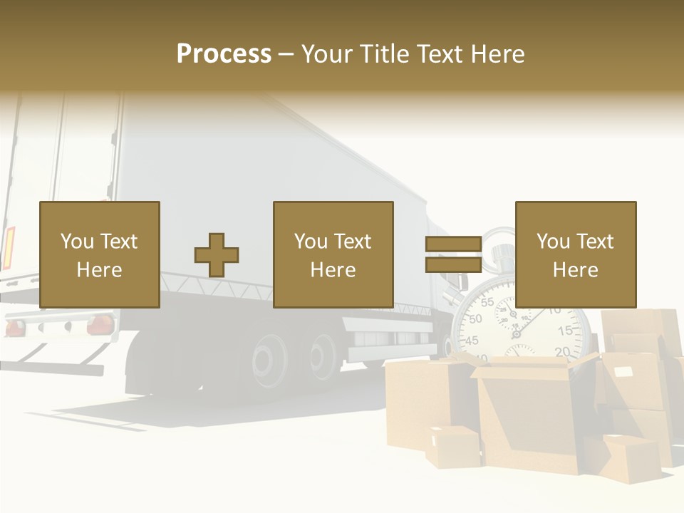 Truck Pickup Heap PowerPoint Template