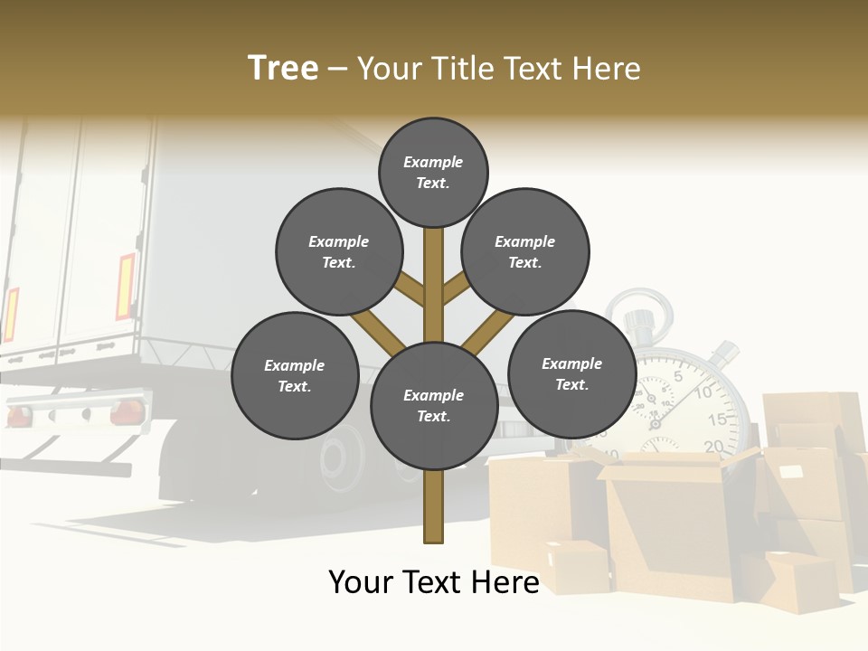 Truck Pickup Heap PowerPoint Template