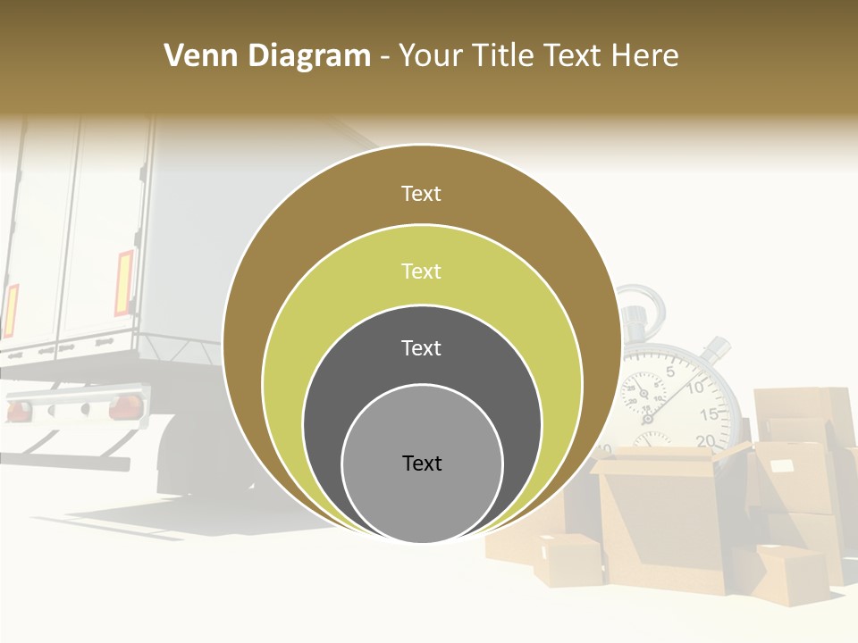 Truck Pickup Heap PowerPoint Template