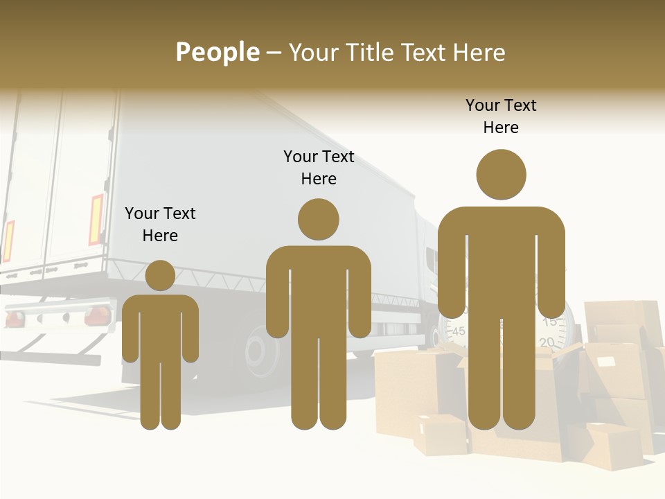 Truck Pickup Heap PowerPoint Template