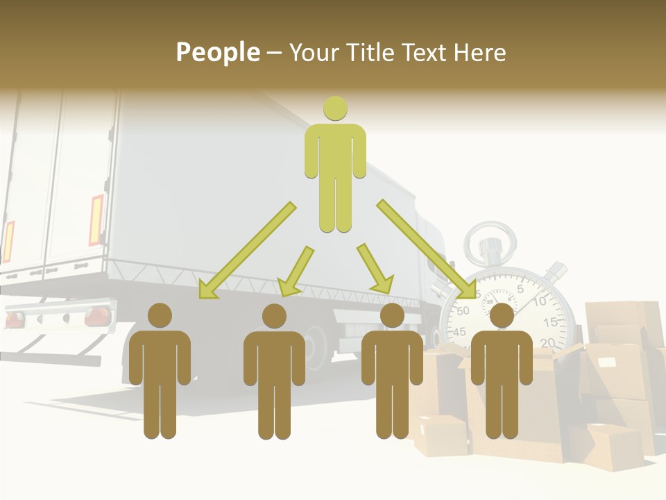 Truck Pickup Heap PowerPoint Template