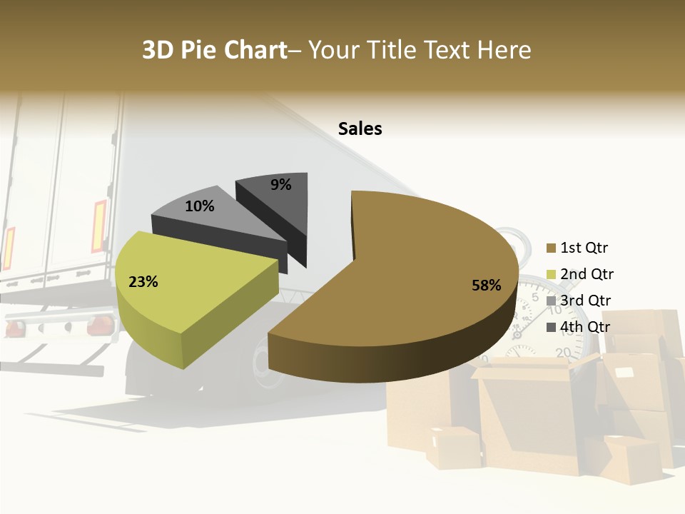 Truck Pickup Heap PowerPoint Template