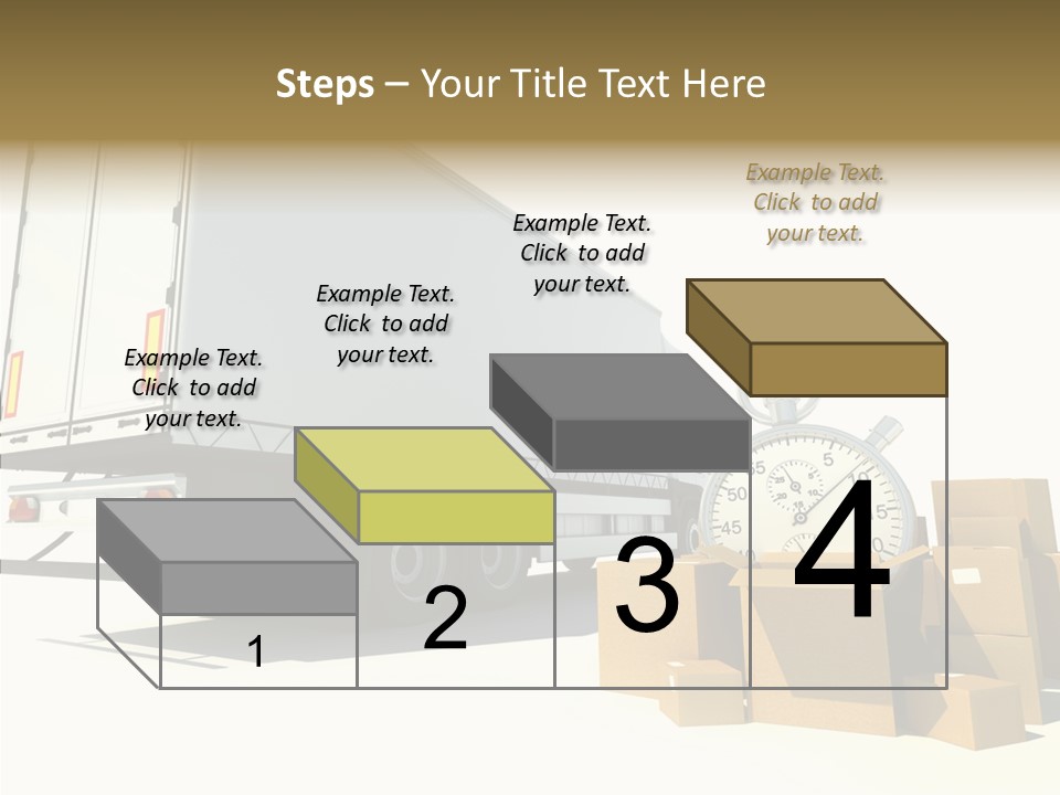 Truck Pickup Heap PowerPoint Template