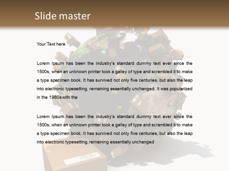 Journey Suitcase Charter PowerPoint Template