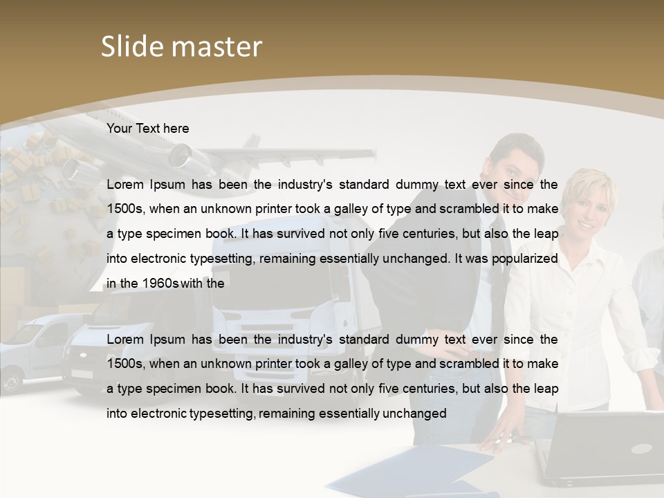 Follow Up Cardboard Box Air PowerPoint Template