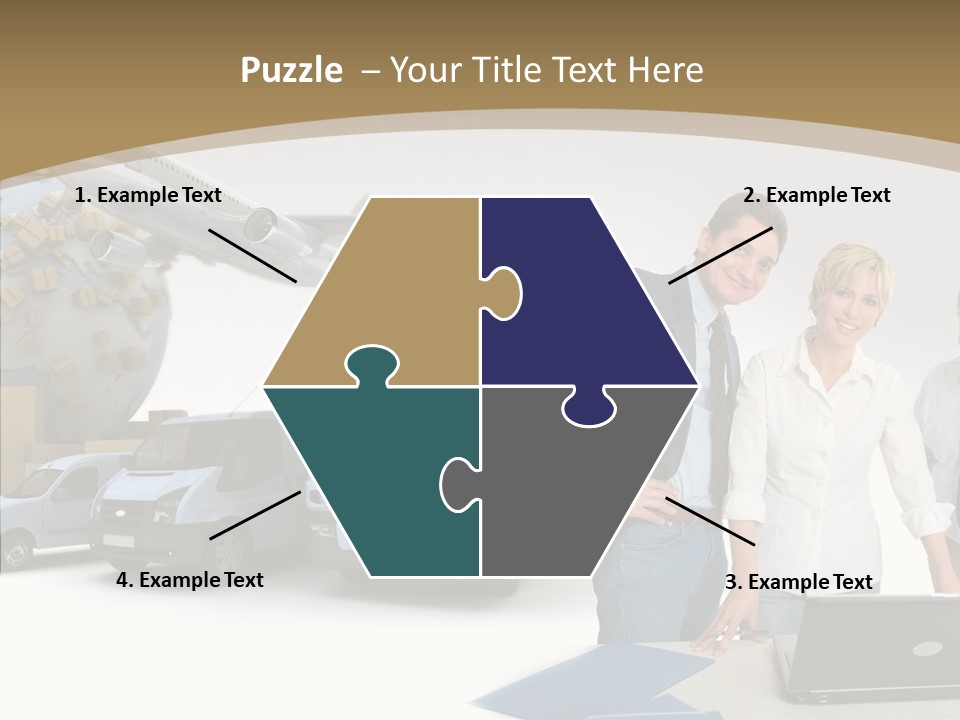 Follow Up Cardboard Box Air PowerPoint Template