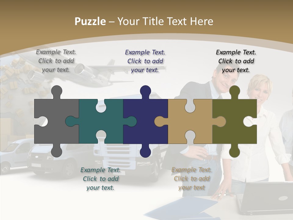 Follow Up Cardboard Box Air PowerPoint Template