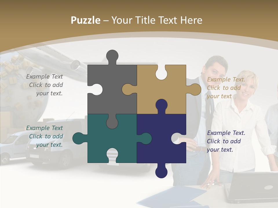 Follow Up Cardboard Box Air PowerPoint Template