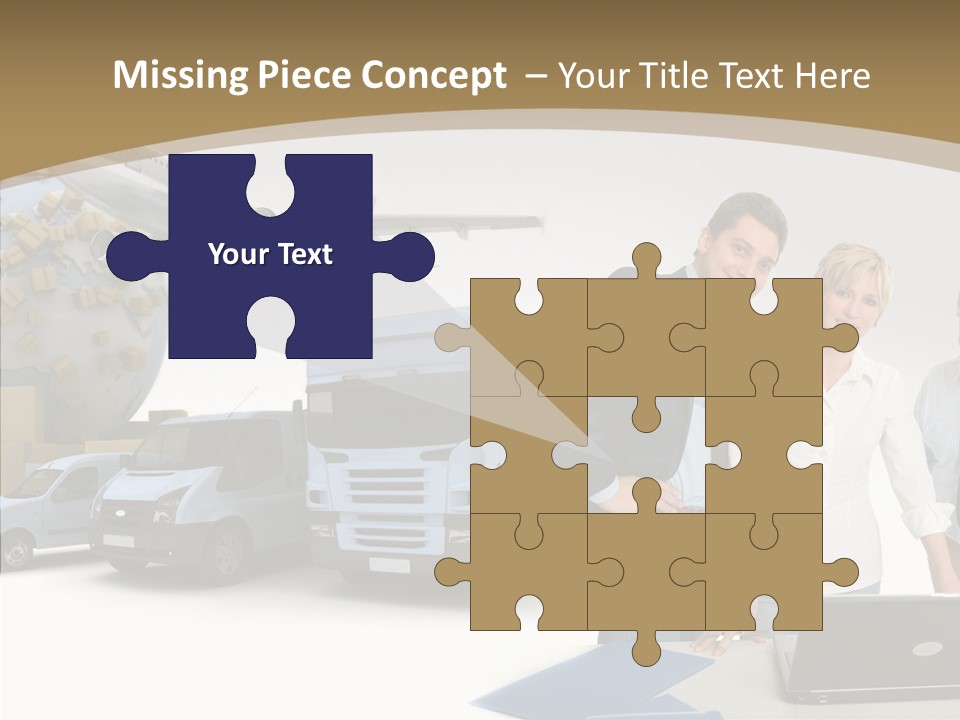 Follow Up Cardboard Box Air PowerPoint Template