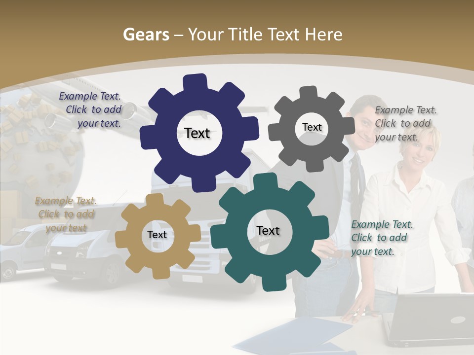 Follow Up Cardboard Box Air PowerPoint Template