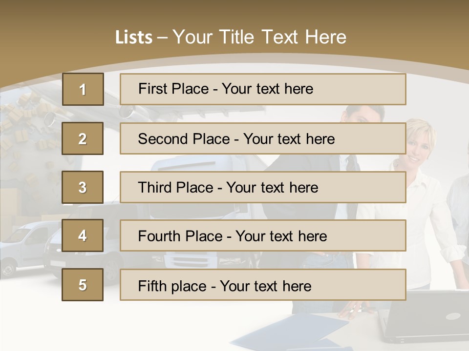Follow Up Cardboard Box Air PowerPoint Template