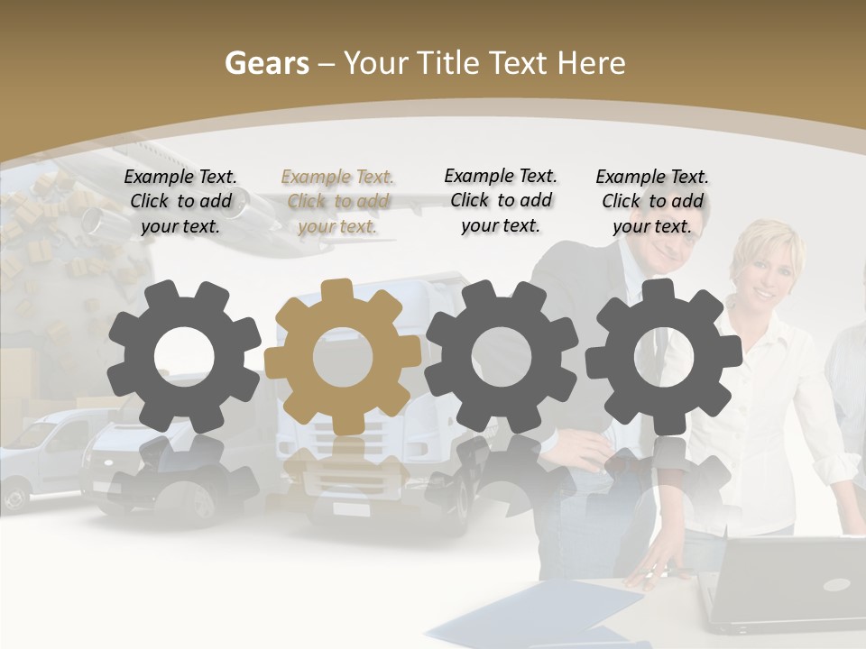 Follow Up Cardboard Box Air PowerPoint Template