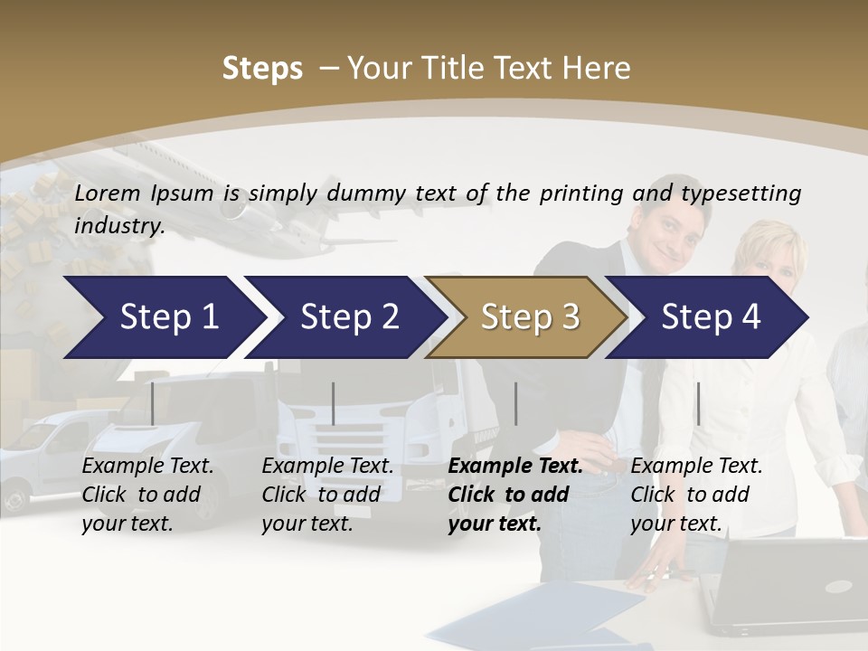Follow Up Cardboard Box Air PowerPoint Template